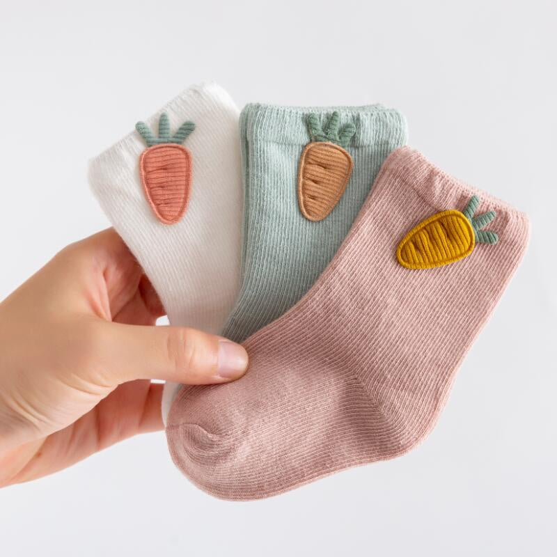 Le trio de chaussettes animaux pour nouveau-né