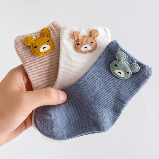 Le trio de chaussettes animaux pour nouveau-né